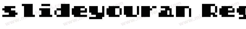 slideyouran RegularTrueType字体转换